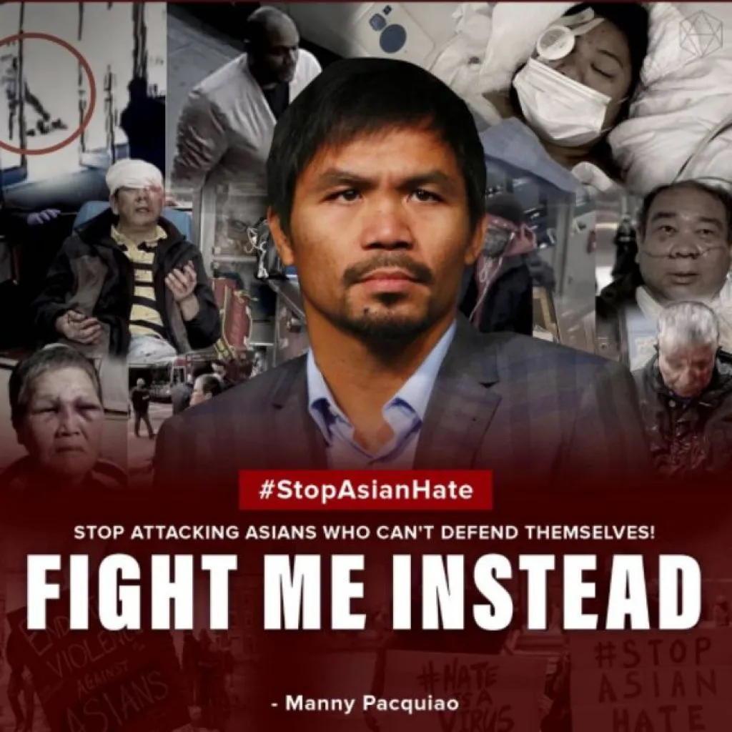 Marak Kekerasan pada Keturunan Asia, Pacquiao Tantang Bule Amerika Adu Pukul