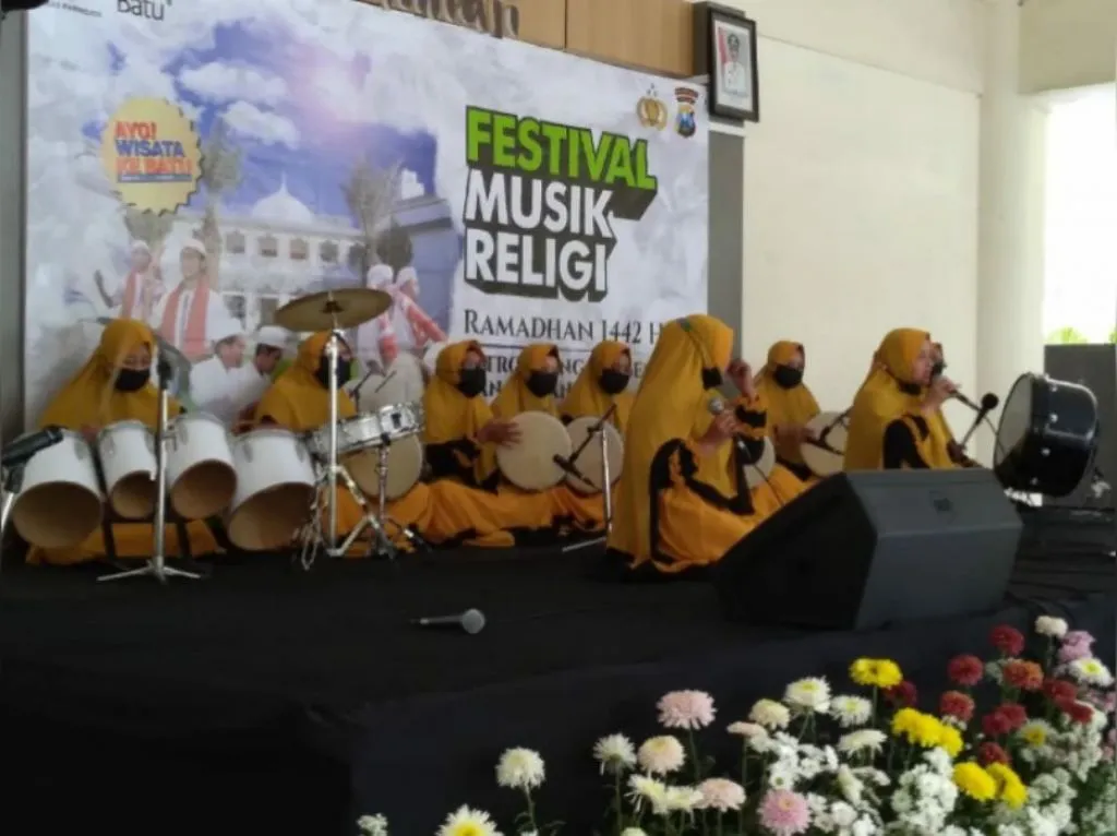 Sosialisasi Prokes, Polres-Pemkot Batu Gelar Festival Religi