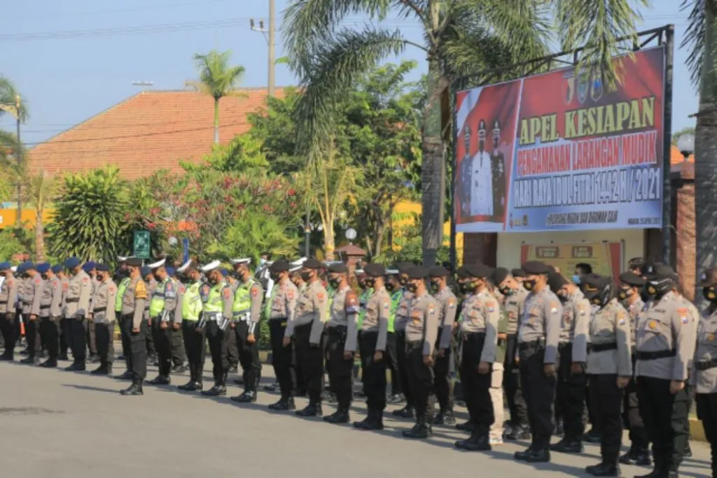 Hadang Pemudik, Polres Madiun Kota Siagakan Ratusan Personil