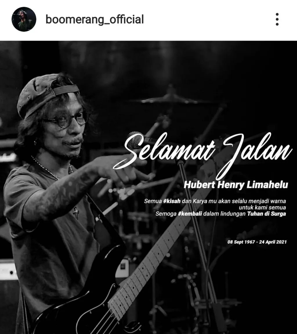 Bassist Boomerang, Henry Limahelu Berpulang