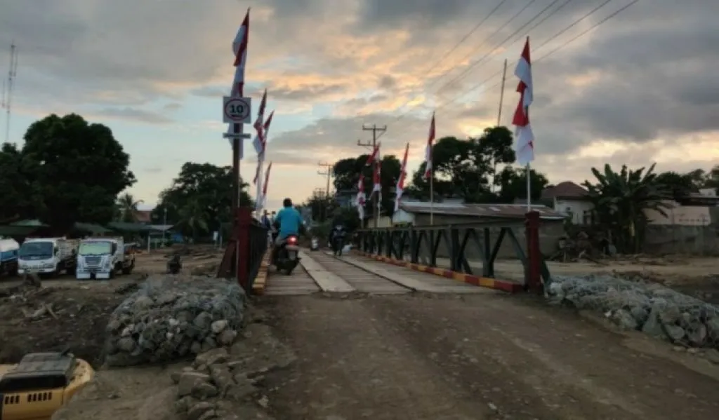 Tanggap Darurat Bencana NTT, Selesaikan Jembatan Bailey Waiburak 2 di Adonara