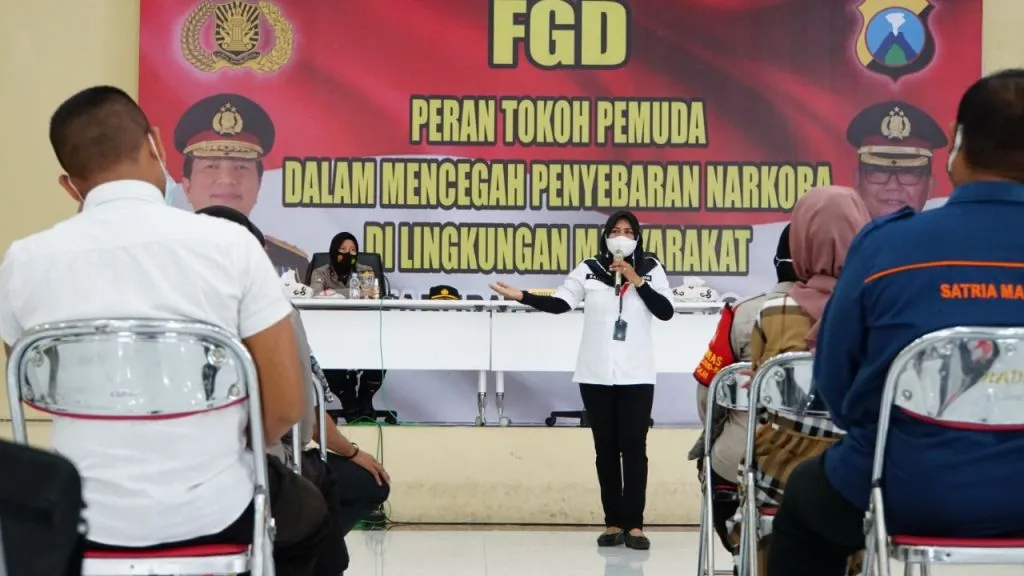 Polresta Sidoarjo bersama BNNK Sidoarjo Gandeng Tokoh Pemuda, Perangi Narkoba