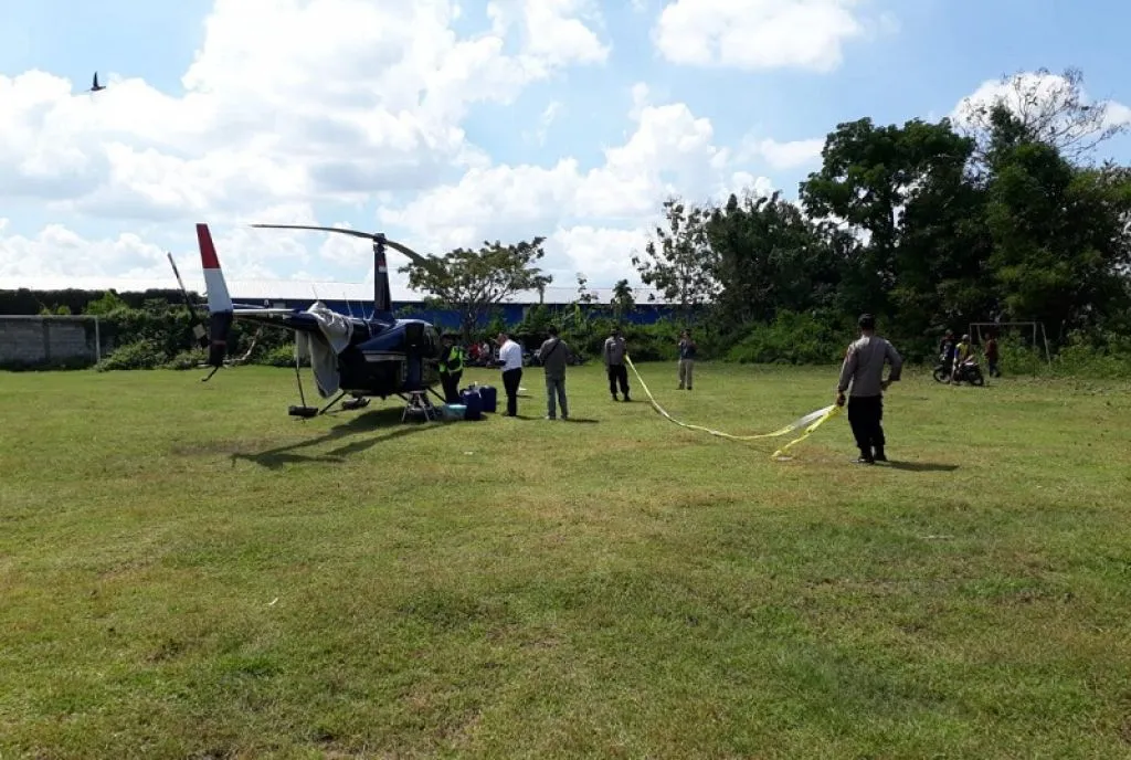Masalah Navigasi, Helikopter BNPB Mendarat Darurat di Grobogan