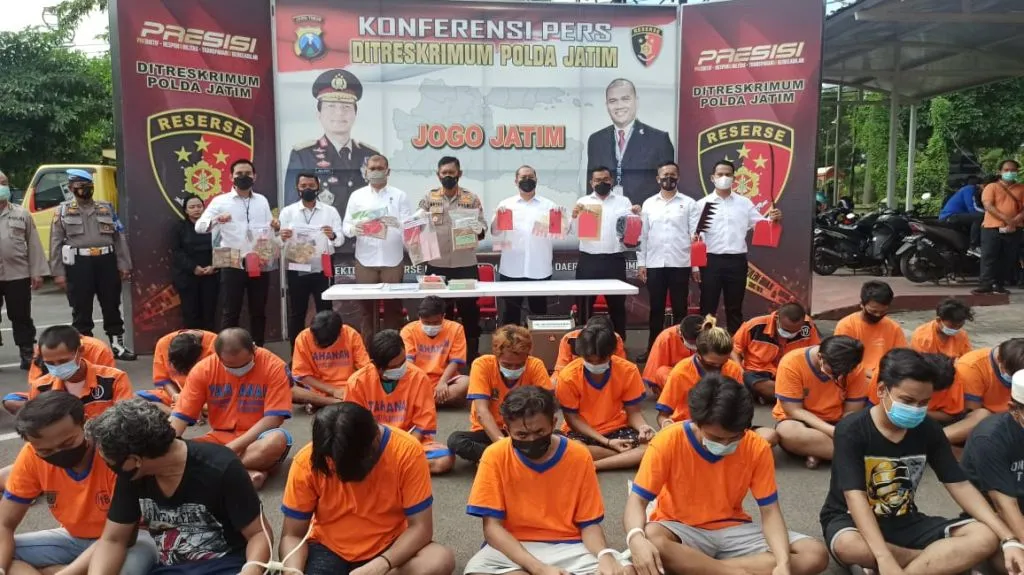67 Preman Diringkus Polda Jatim