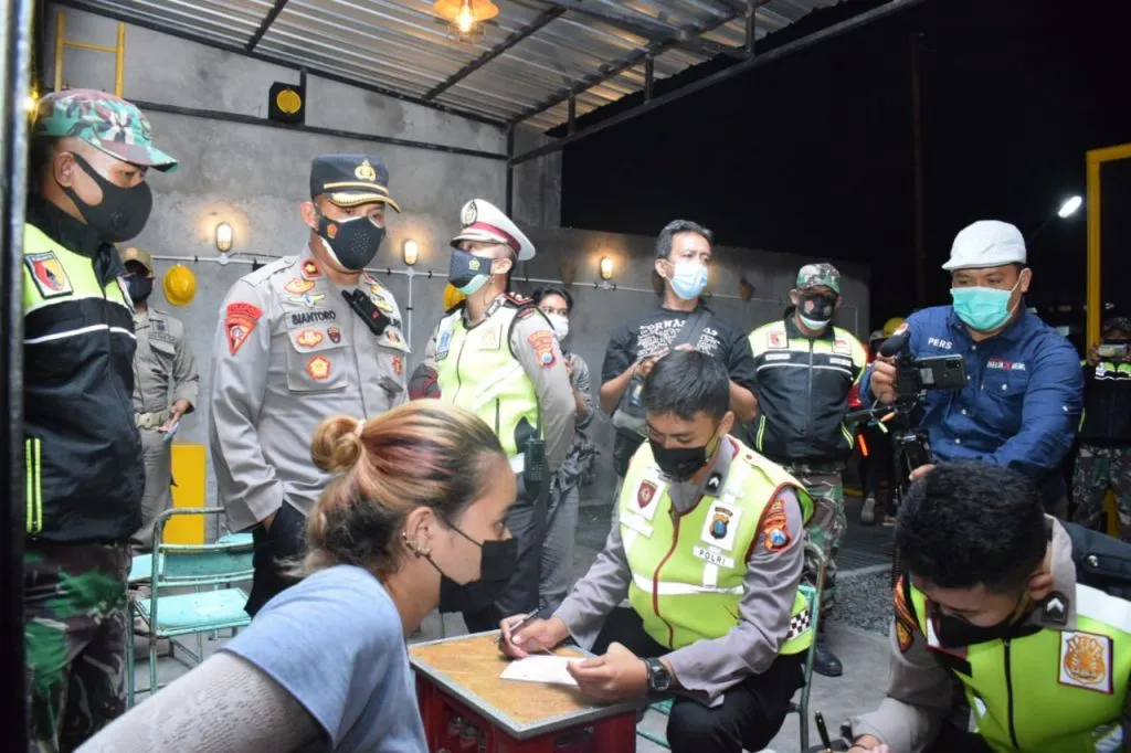 Operasi Yustisi di Sidoarjo, Masih Ditemui Pelanggar Jam Malam