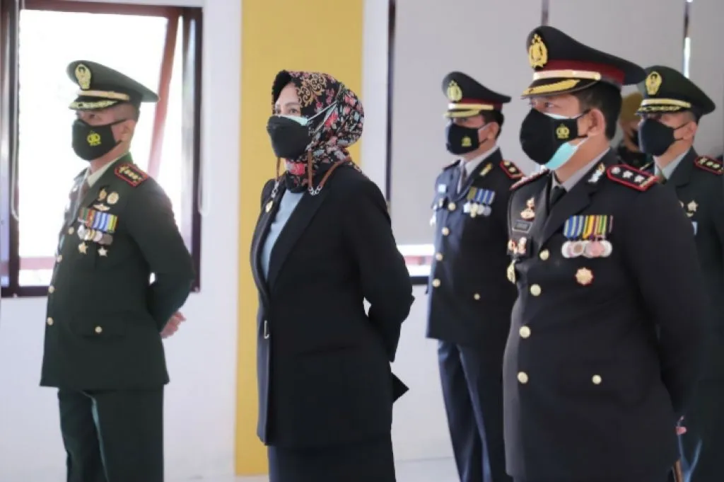 Kapolres Batu bersama Forkopimda Ikuti Upacara Virtual Hari Bhayangkara ke-75