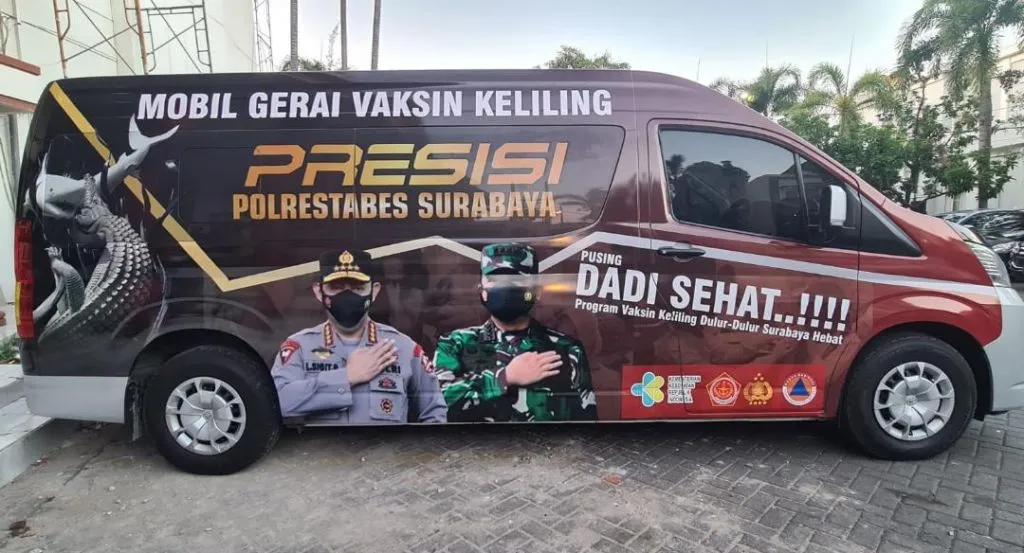 Polrestabes Surabaya Luncurkan Mobil Vaksin Presisi Keliling