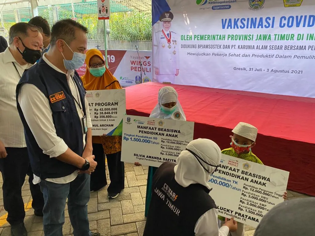 BPJAMSOSTEK Jatim Support Vaksinasi Pekerja Perusahaan Patuh Regulasi