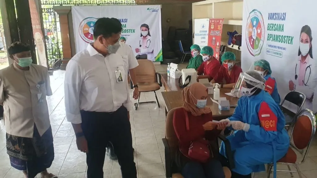 Dukungan BPJAMSOSTEK Untuk Vaksinasi Pekerja Pariwisata Bali