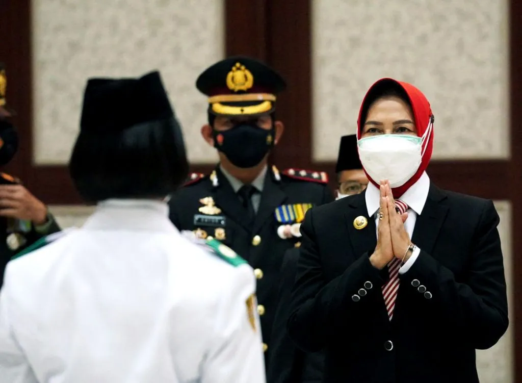 Wali kota Batu Kukuhkan 72 Anggota Paskibra 2021 dari Tiga Lokasi Berbeda