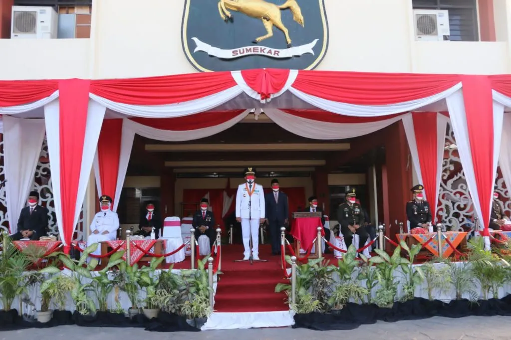 Peringatan HUT ke-76 RI di Sumenep Berjalan Khidmat