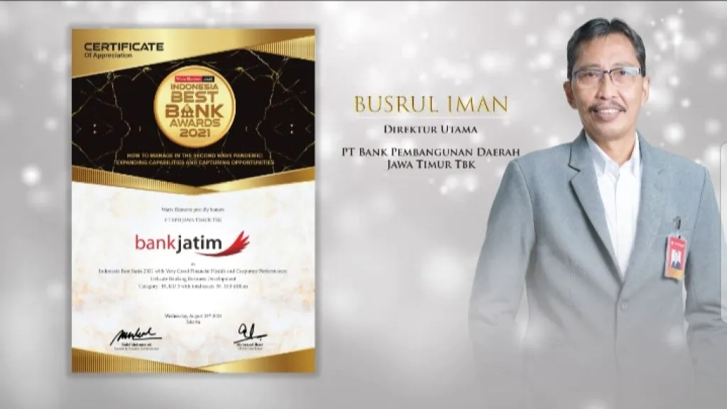 Bank Jatim Dapat Penghargaan Terbaik lagi