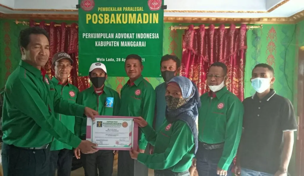 Posbakumadin Cabang Manggarai NTT Gelar Pembekalan Paralegal