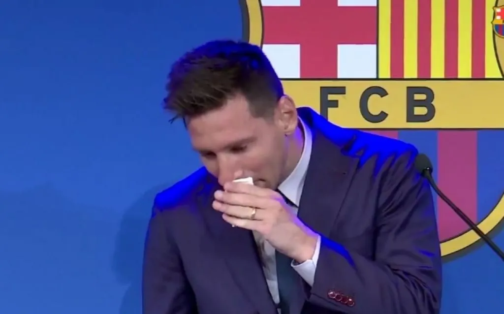 Tisu yang Dipakai Messi Mengusap Ingus dan Air Mata, Dijual Rp 14 Miliar
