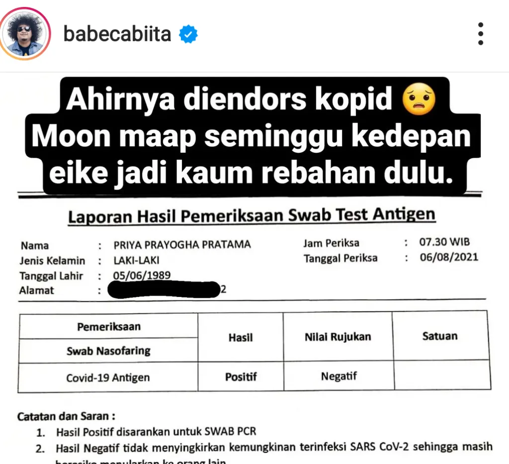 Usai Memparodikan Risma, Babe Cabita Di-Endorse