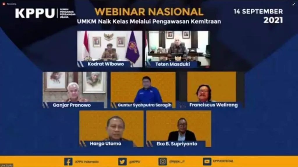 KPPU Gelar Webinar, Dorong UMKM Naik Kelas