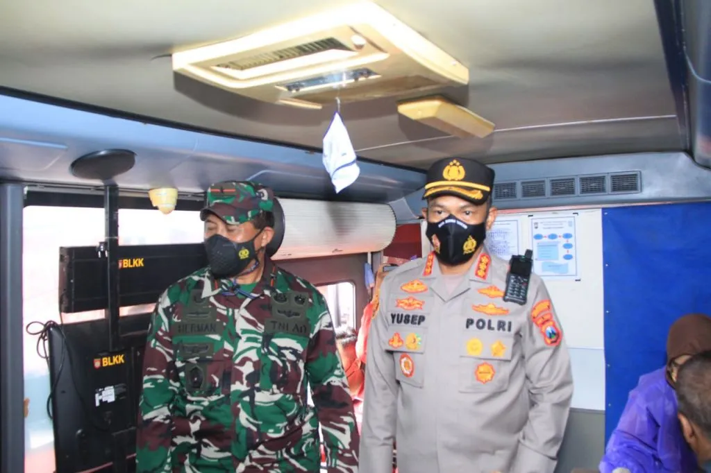 Inovasi Baru, Polrestabes Surabaya Luncurkan Bus Vaksinasi Keliling
