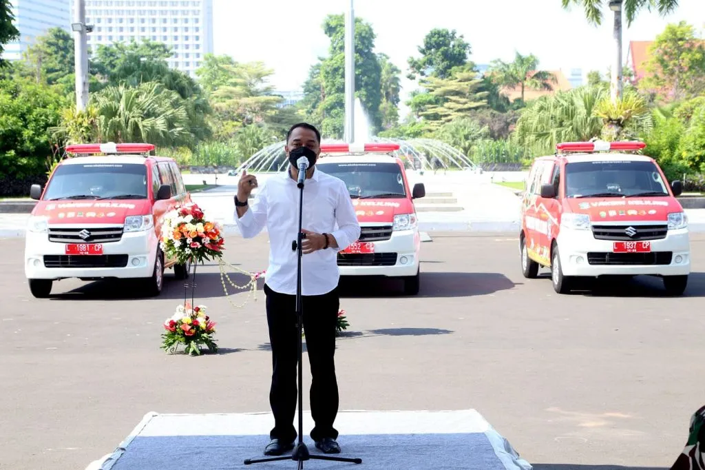 Bantu Percepatan Vaksinasi Aglomerasi, Pemkot Surabaya Kirim Mobil Vaksin Keliling