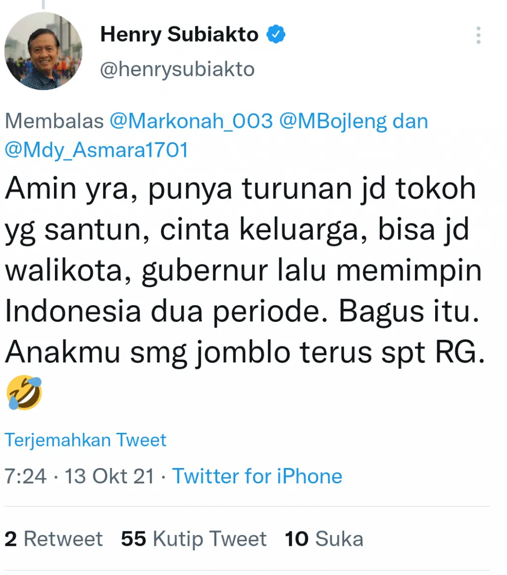 Julukan Profesor Rasa BuzzeRp dari Netizen, makin Melekat pada Henry Subiakto