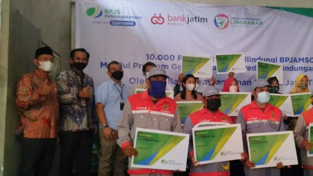 Lewat GN Lingkaran BPJAMSOSTEK, Bank Jatim Lindungi 10.000 Pekerja Rentan