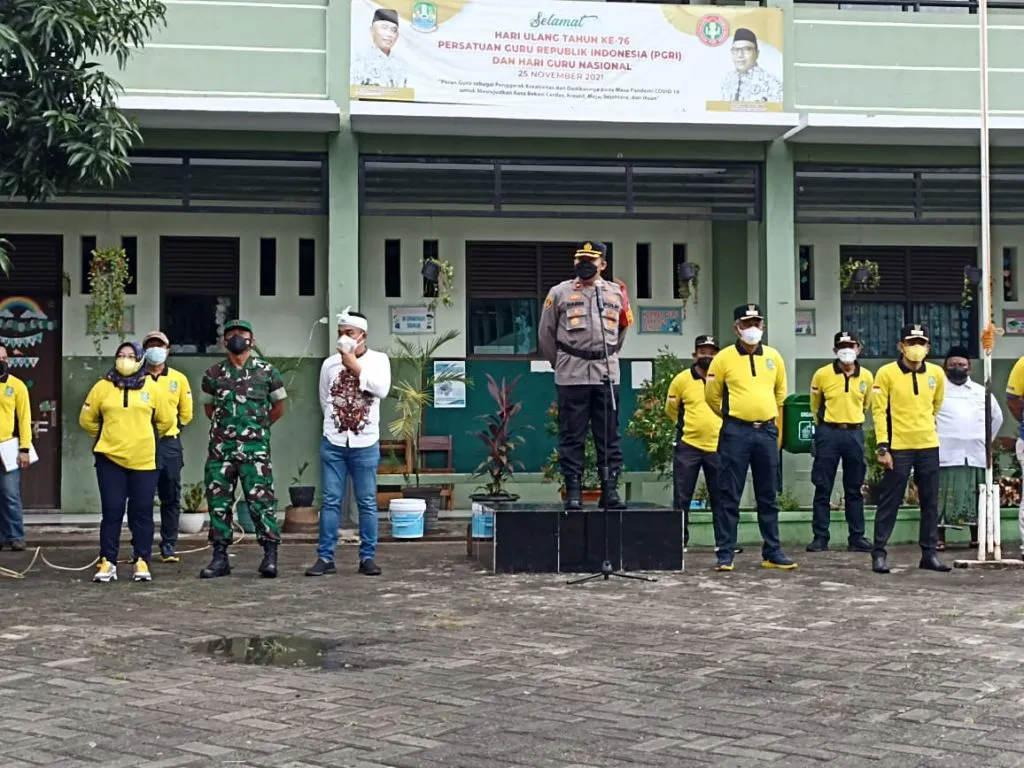 Polsek Pondok Gede, Koramil 02, dan Muspika Kecamatan Gelar Apel Pengamanan Nataru