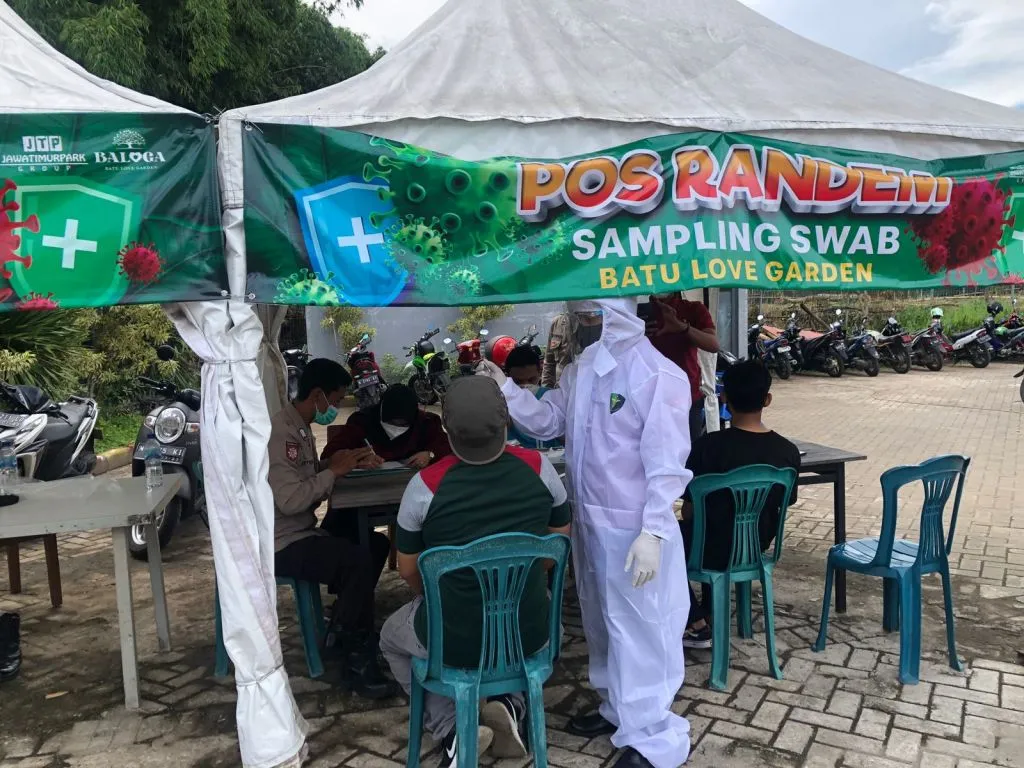 Polres Batu Lakukan Swab Antigen Random Sampling