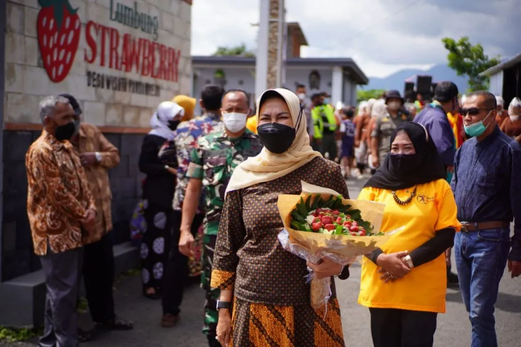 Wali Kota Batu Launching Program Desa Berdaya di Lumbung Strawberry