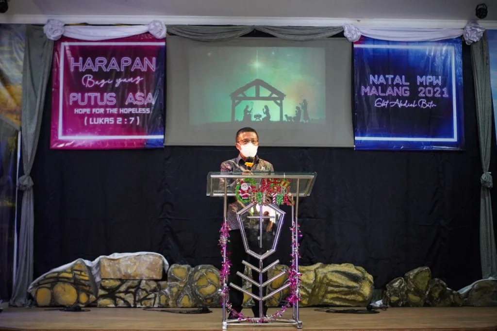 Wakil Wali Kota Batu Sampaikan Pesan pada Perayaan Natal MPW Malang