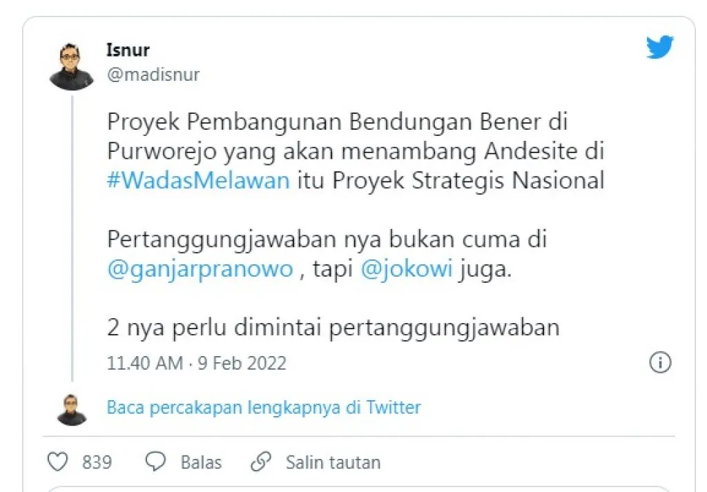 Soal Desa Wadas, YLBHI Desak Ganjar Pranowo dan Jokowi Tanggung Jawab