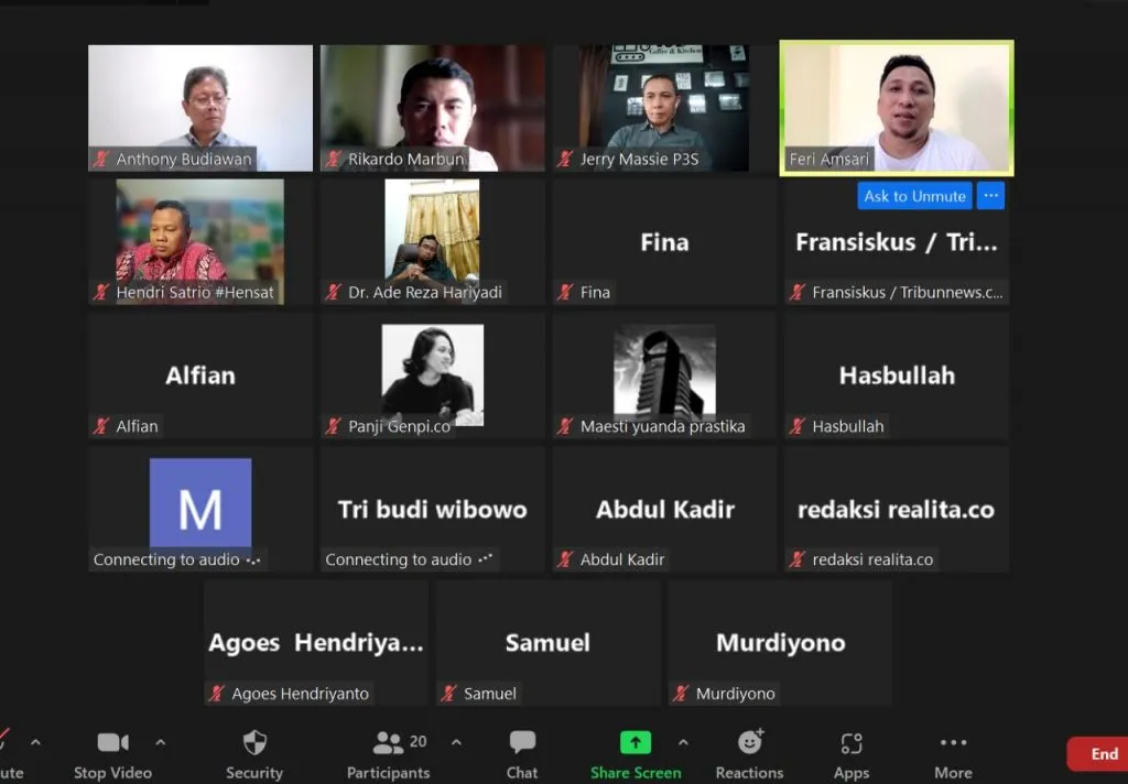 Webinar P3S: Hentikan Kegaduhan Terkait Usulan Penundaan Pemilu!