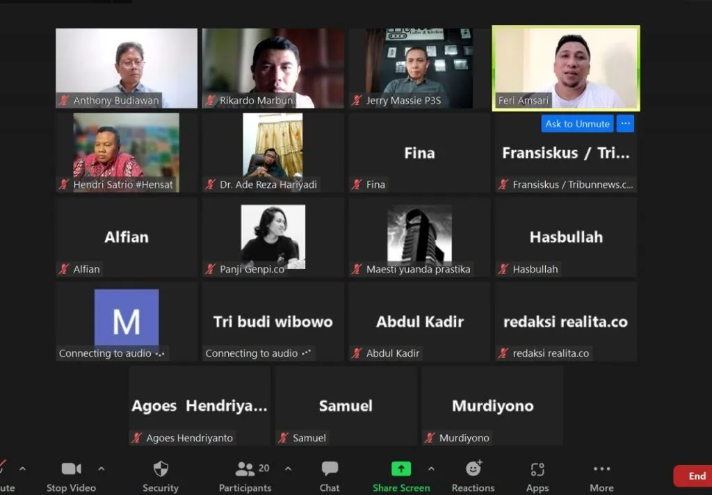 Feri Amsari Dalam Webinar P3S: Soekarno-Soeharto juga Tergoda Jabatan Diperpanjang