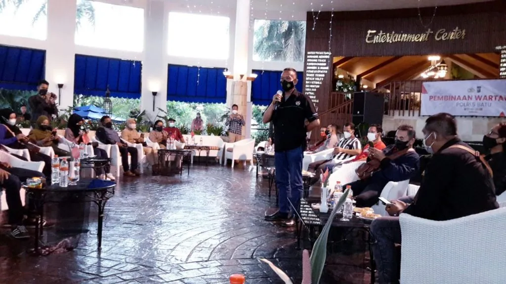 Kasi Humas Polres Batu Sampaikan Pesan Kapolres pada Insan Media