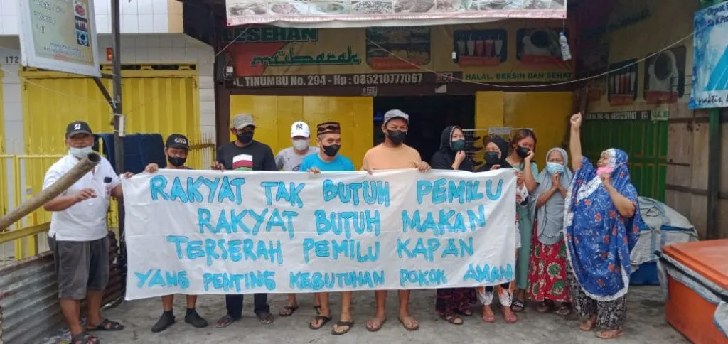 Ekonomi Sulit dan Pangan Langka, Pedagang Pasar di Makassar Setuju Tunda Pemilu....