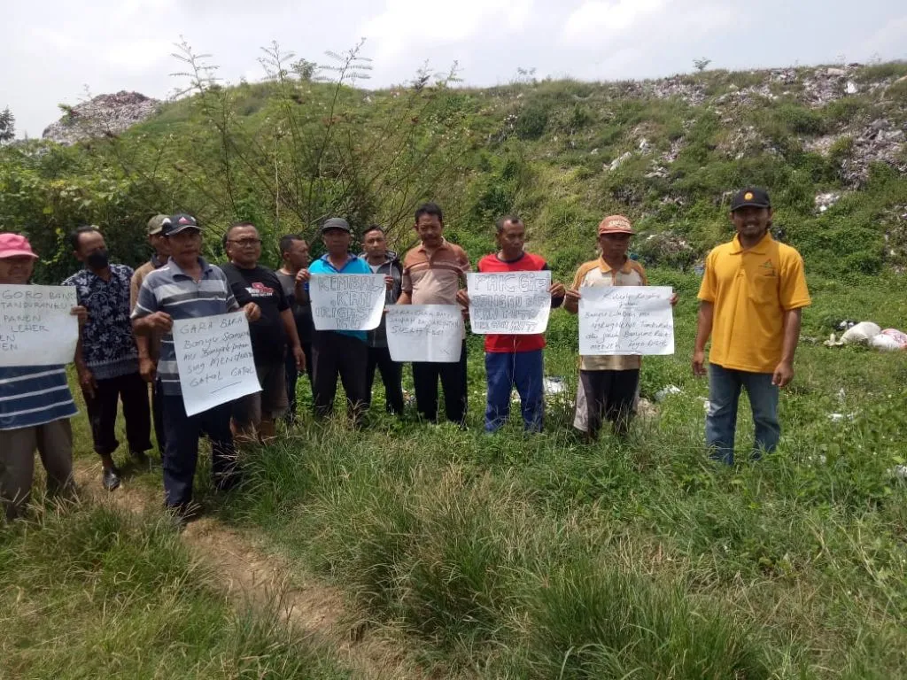 Gagal Panen Akibat Air Sampah, Petani Mrican Lurug TPA Ponorogo