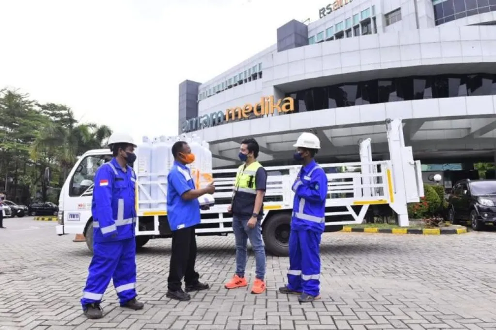 Subholding Gas Pertamina Salurkan 500 Tabung Oksigen untuk Rumah Sakit di 3 Provinsi