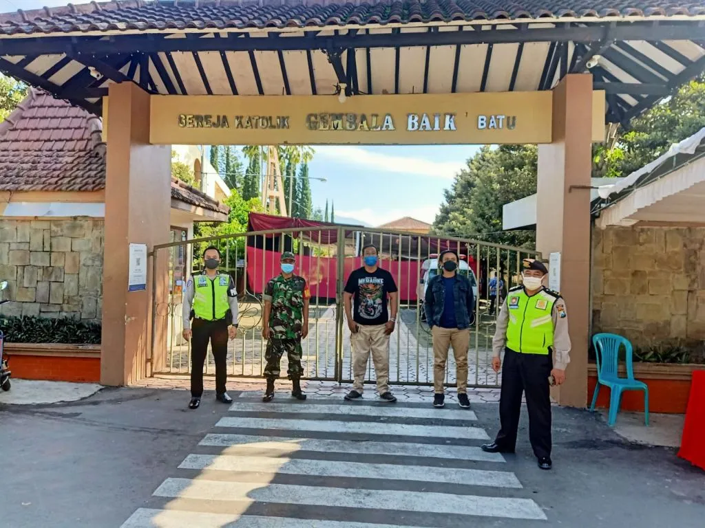Demi Kenyamanan Perayaan Paskah, Polres Batu Terjunkan Personel Gabungan