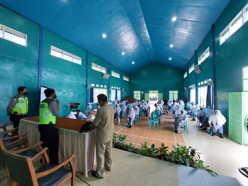 Siswa Antusias Ikuti Sosialisasi oleh Satlantas Polres Batu