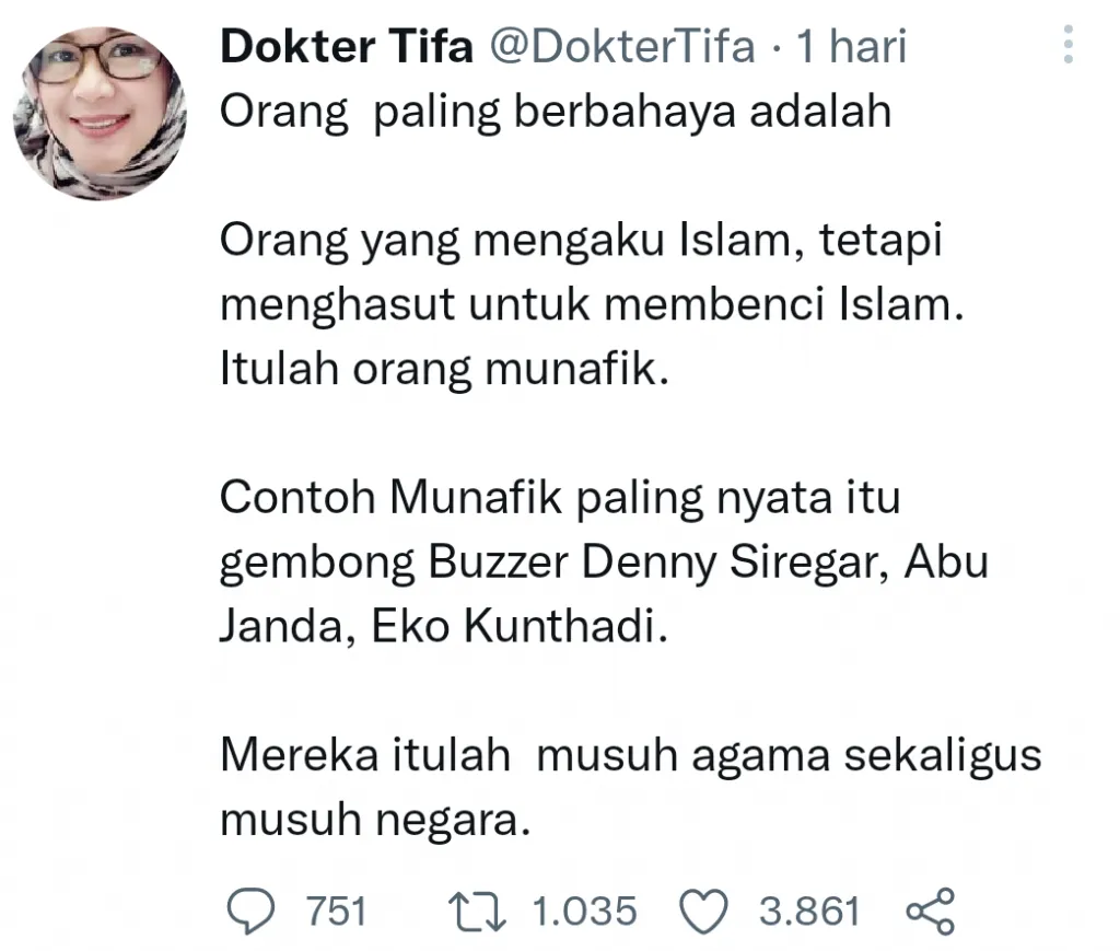 Abu Janda, Denny Siregar, Eko Kuntadi, Dituding sebagai Musuh Negara dan Agama