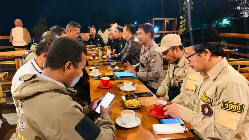 Polres Batu Merangkul Seluruh Ketua Perguruan Silat Se-Kota Batu, Ngopi Bareng