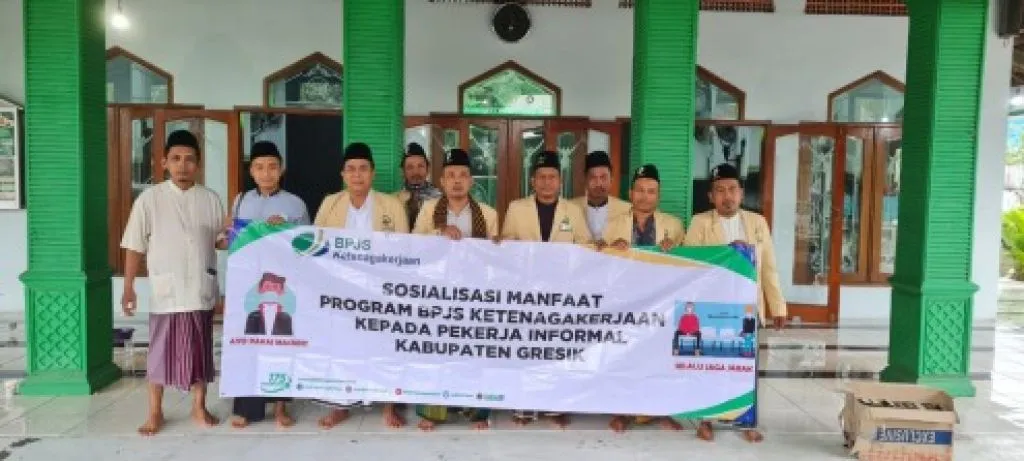 Marbot Masjid se-Wringinanom Gresik Terlindungi Program BPJAMSOSTEK