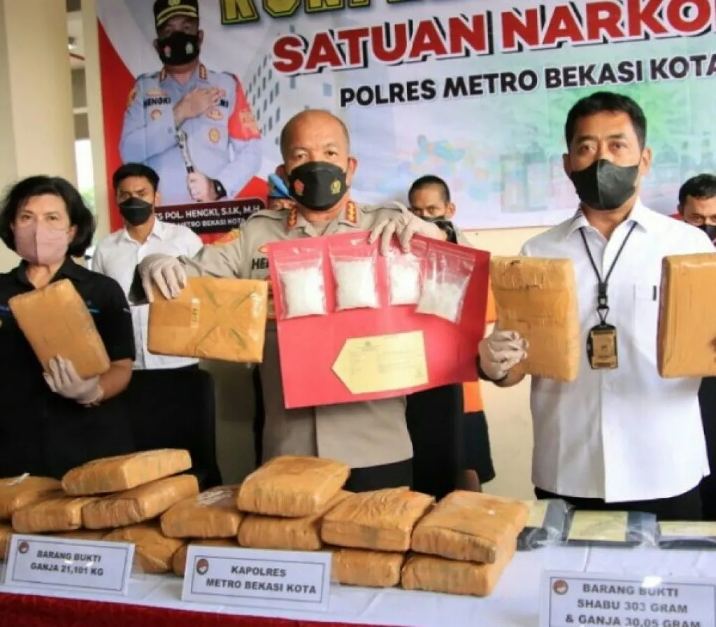 Dua Pengedar Kelas Kakap, Keok di Tangan Satnarkoba Polres Bekasi Kota