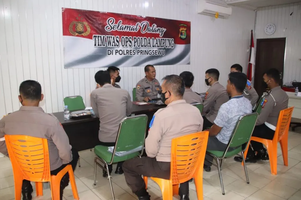 Polres Pringsewu Dikunjungi Tim Pengawas Operasi Patuh Krakatau 2022 Polda Lampung