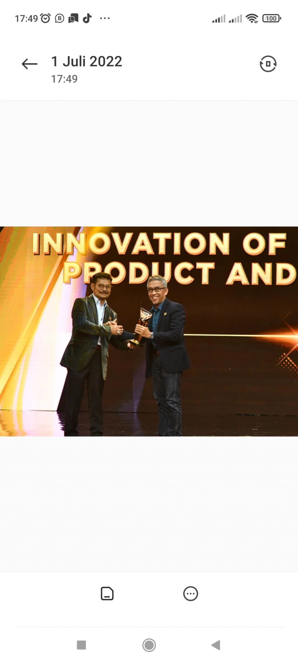 Produk Kartu Emas Pegadaian Raih Penghargaan iNewsmaker Awards 2022