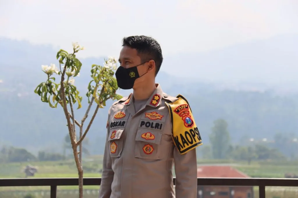Kapolres Batu Bersama PJU, Terpesona Kawasan Wisata Cafe Sawah Pujon Kidul