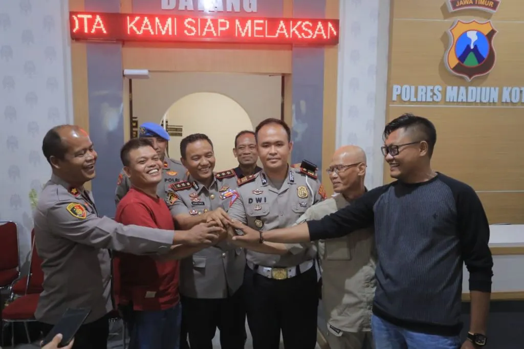 Kasat Lantas Madiun Kota dan Wartawan Akhirnya Saling Memaafkan