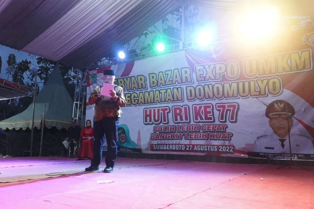 Bangkitkan Ekonomi Masyarakat, Kecamatan Donomulyo Selenggarakan Bazar Expo