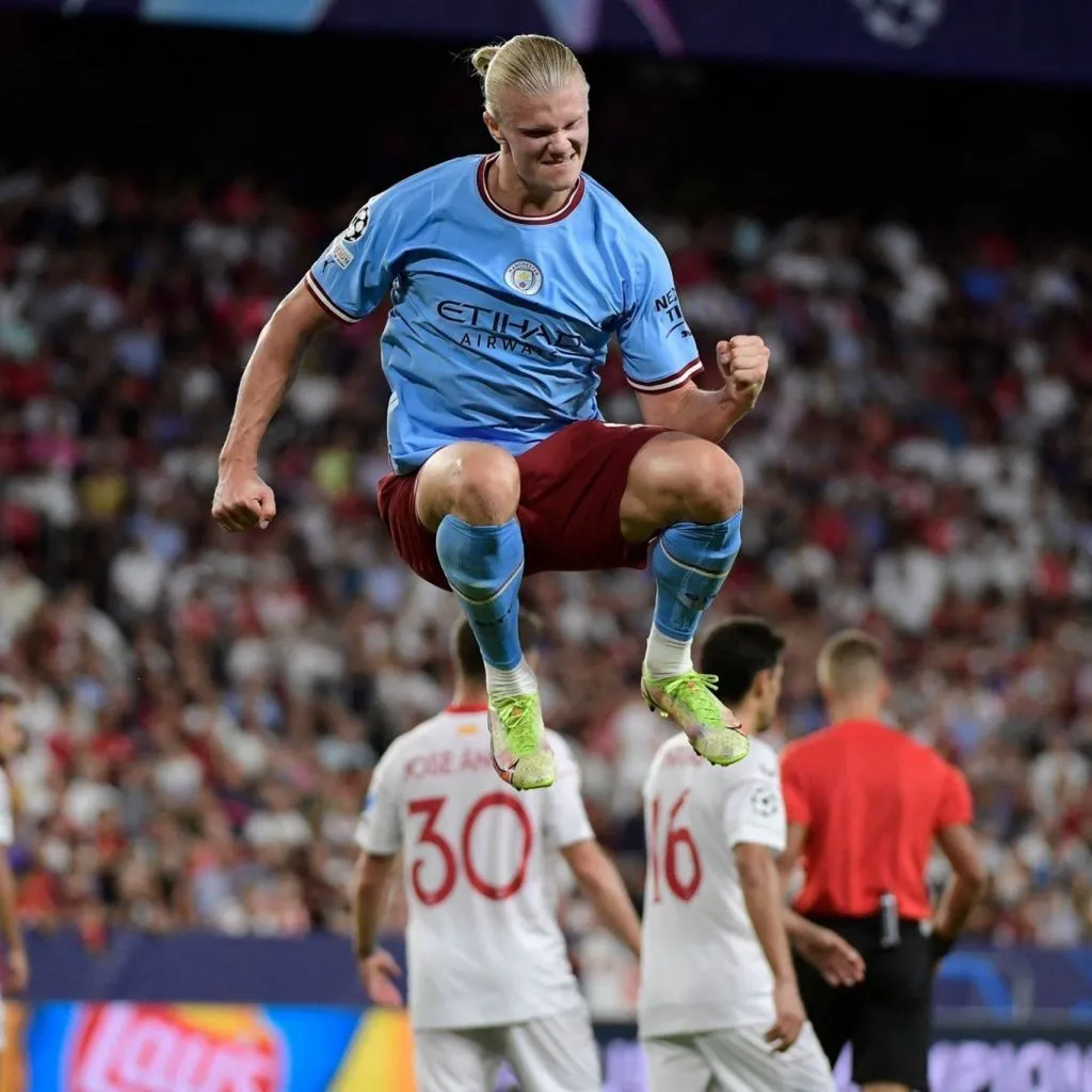 City Permalukan Sevilla, Haaland Lampaui Rekor Ronaldo