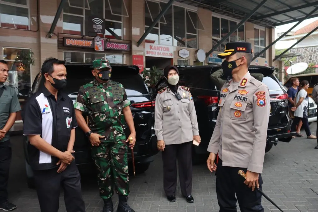 Kapolres Batu dan Dandim Sidak di SPBU Jalan Diponegoro Kota Batu