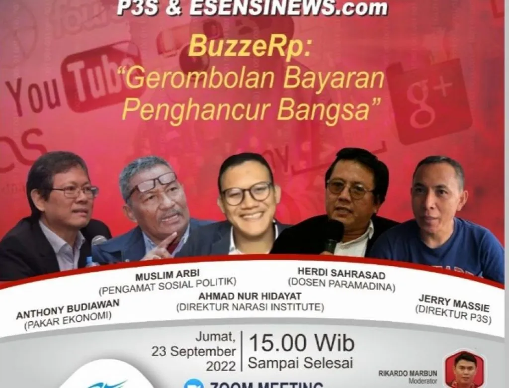 Buzzer Antek Oligarki dan Elit Politik, Rusak Peradaban, Demokrasi dan Memecah Belah