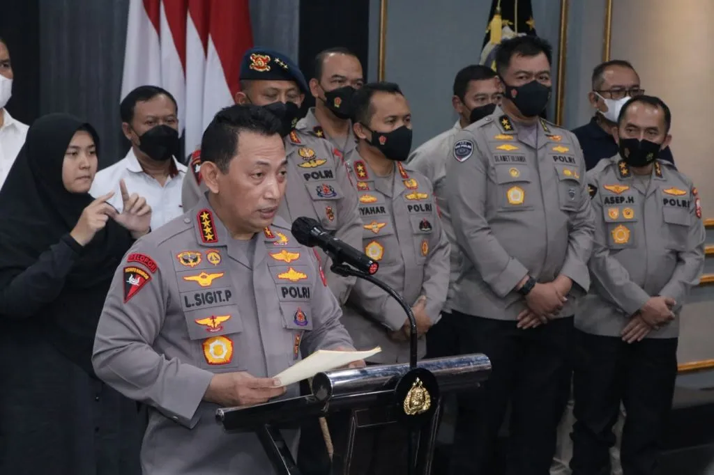 Dalam Tragedi Kanjuruhan, Kapolri Umumkan 6 Tersangka